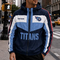 [SPECIAL OFFER] NEW CUSTOMIZED NFL31 TST TENNESSEE TITANS WINDBREAKER JACKET
