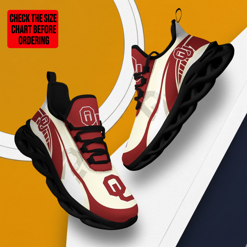 [FAN FAVORITE] NEW CUSTOMIZED NCAA FBS31 OUS OKLAHOMA SOONERS CLUNKY SNEAKERS
