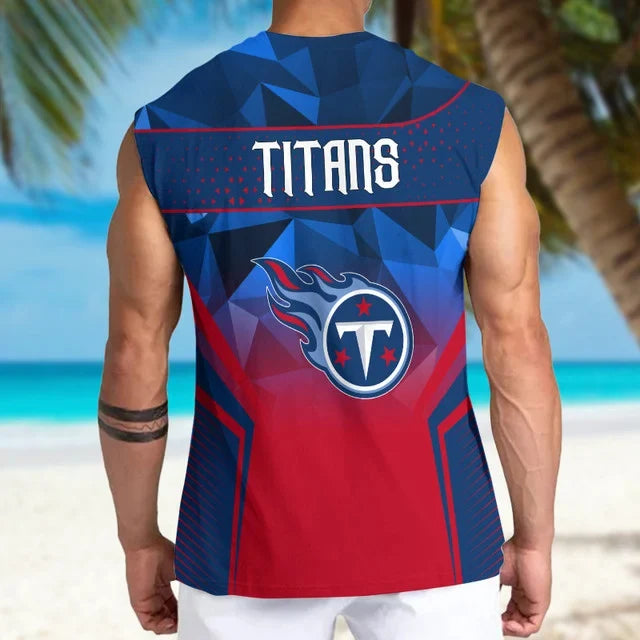 [SPECIAL OFFER] NEW CUSTOMIZED NFL31 TST TENNESSEE TITANS MEN'S GYM SHIRT