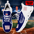 [SPECIAL OFFER] NEW CUSTOMIZED NFL32 NYG NEW YORK GIANTS MAX SOUL SHOES