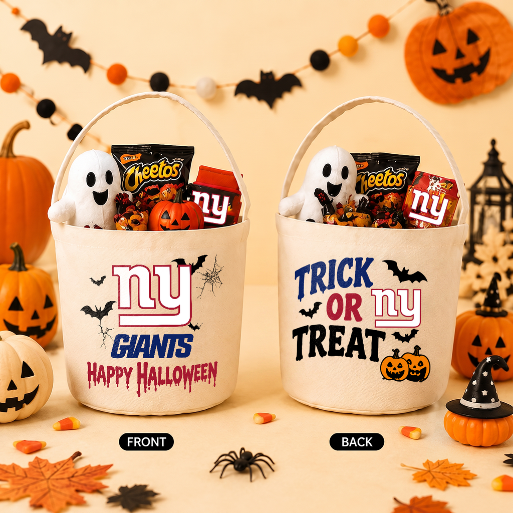 [SPECIAL OFFER] NEW CUSTOMIZED NFL32 NYG NEW YORK GIANTS HALLOWEEN BASKET