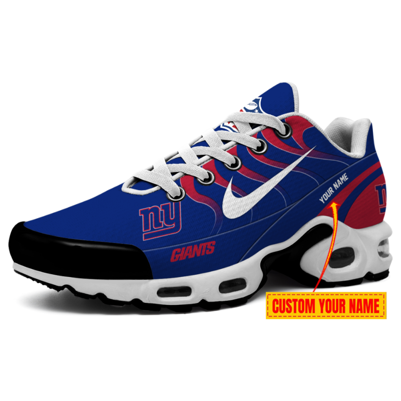 [SPECIAL OFFER] NEW CUSTOMIZED NFL32 NYG NEW YORK GIANTS AIR MAX PLUS SNEAKERS