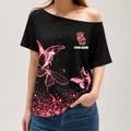 [FAN FAVORITE] NEW CUSTOMIZED NCAA FBS32 USC USC TROJANS OFF-SHOULDER SHIRT