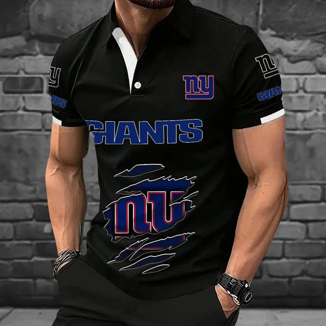 [SPECIAL OFFER] NEW CUSTOMIZED NFL32 NYG NEW YORK GIANTS POLO SHIRT