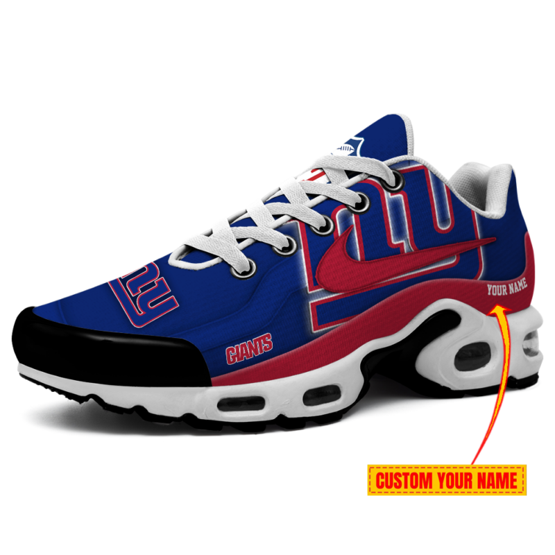 [SPECIAL OFFER] NEW CUSTOMIZED NFL32 NYG NEW YORK GIANTS AIR MAX PLUS SNEAKERS