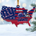 [SPECIAL OFFER] NEW CUSTOMIZED NFL32 NYG NEW YORK GIANTS CHRISTMAS ACRYLIC ORNAMENT
