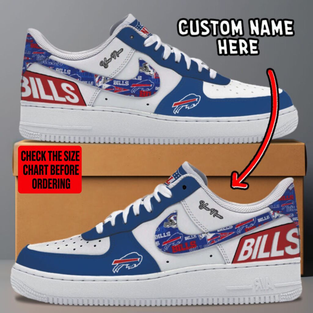 [SPECIAL OFFER] NEW CUSTOMIZED NFL03 BFB BUFFALO BILLS AF1 SNEAKERS