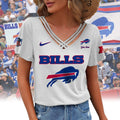 [SPECIAL OFFER] NEW CUSTOMIZED NFL03 BFB BUFFALO BILLS V-NECK SHIRT