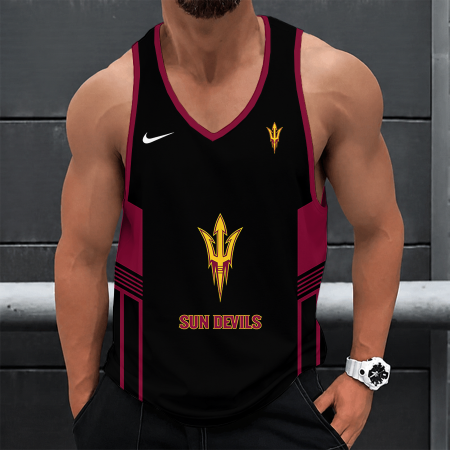 [FAN FAVORITE] NEW CUSTOMIZED NCAA FBS04 ASS ARIZONA STATE SUN DEVILS UNISEX TANK TOP