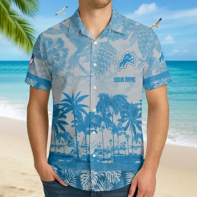 [SPECIAL OFFER] NEW CUSTOMIZED NFL04 DTL DETROIT LIONS UNISEX HAWAIIAN SHIRT