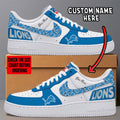 [SPECIAL OFFER] NEW CUSTOMIZED NFL04 DTL DETROIT LIONS AF1 SNEAKERS
