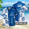 [SPECIAL OFFER] NEW CUSTOMIZED NFL04 DTL DETROIT LIONS UNISEX HAWAIIAN SHIRT & SHORTS SET