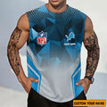 [SPECIAL OFFER] NEW CUSTOMIZED NFL04 DTL DETROIT LIONS MEN'S GYM SHIRT