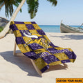 [SPECIAL OFFER] NEW CUSTOMIZED NFL05 MVK MINNESOTA VIKINGS BEACH TOWEL