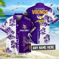 [SPECIAL OFFER] NEW CUSTOMIZED NFL05 MVK MINNESOTA VIKINGS UNISEX HAWAIIAN SHIRT & SHORTS SET