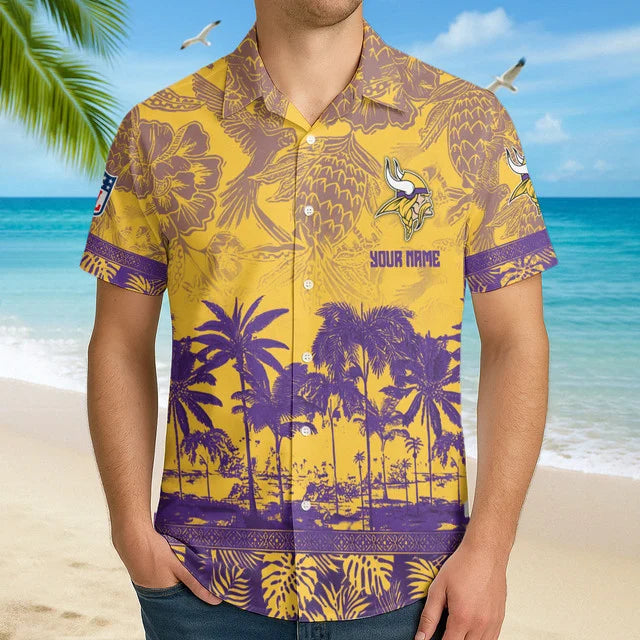 [SPECIAL OFFER] NEW CUSTOMIZED NFL05 MVK MINNESOTA VIKINGS UNISEX HAWAIIAN SHIRT