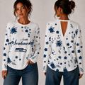 [SPECIAL OFFER] NEW CUSTOMIZED NFL06 SSH SEATTLE SEAHAWKS WOMEN'S BACK V-CUT LONG-SLEEVE SHIRT