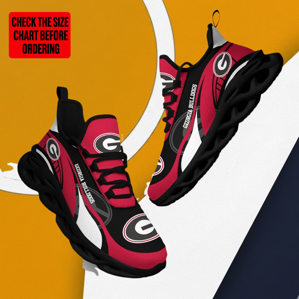 [FAN FAVORITE] NEW CUSTOMIZED NCAA FBS06 GEB GEORGIA BULLDOGS CLUNKY SNEAKERS