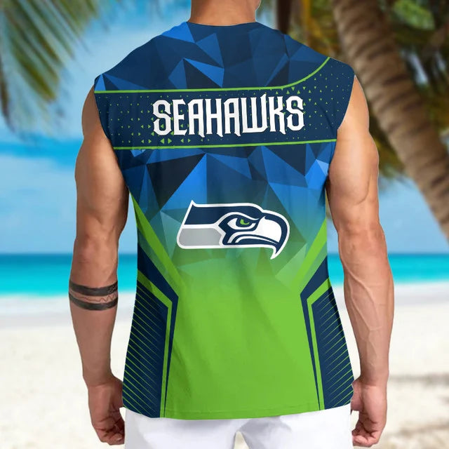 [SPECIAL OFFER] NEW CUSTOMIZED NFL06 SSH SEATTLE SEAHAWKS MEN'S GYM SHIRT