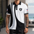[SPECIAL OFFER] NEW CUSTOMIZED NFL07 LVR LAS VEGAS RAIDERS POLO SHIRT