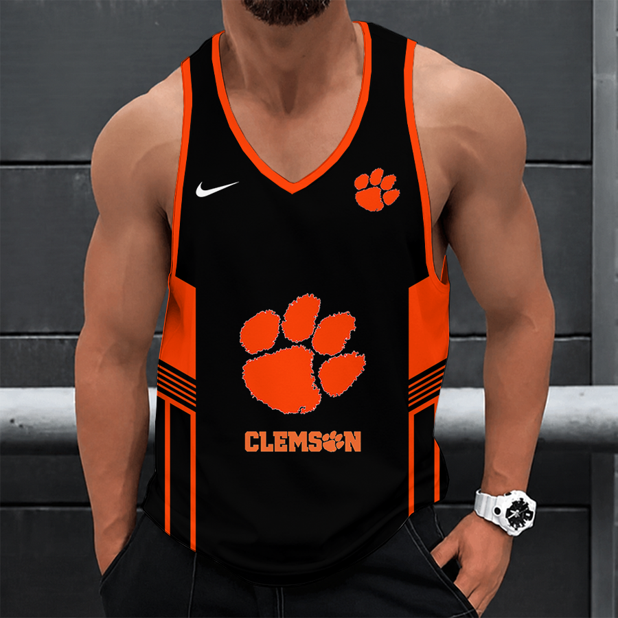 [FAN FAVORITE] NEW CUSTOMIZED NCAA FBS07 CST CLEMSON TIGERS UNISEX TANK TOP