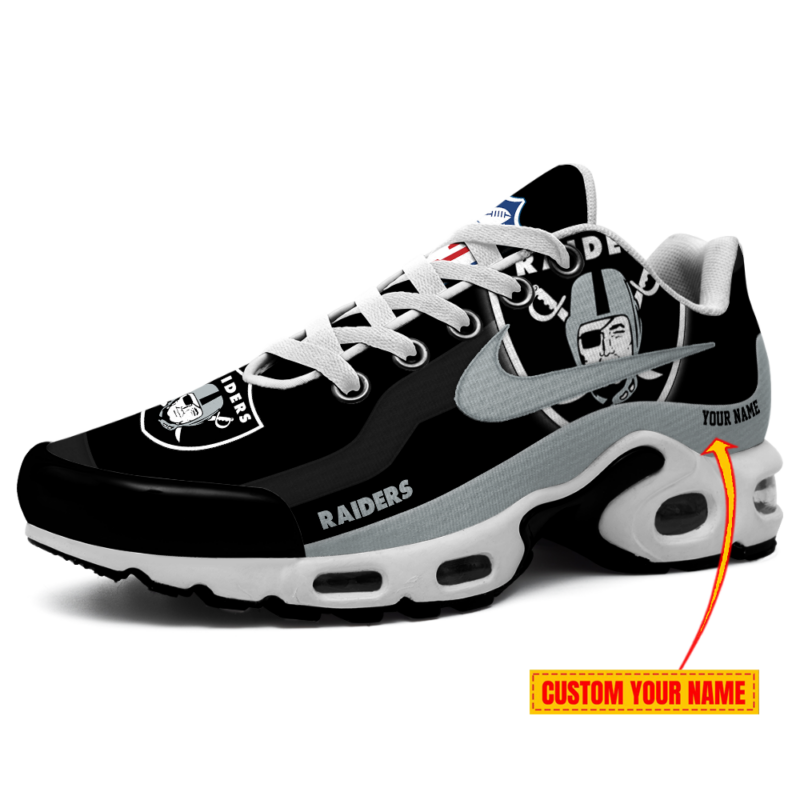 [SPECIAL OFFER] NEW CUSTOMIZED NFL07 LVR LAS VEGAS RAIDERS AIR MAX PLUS SNEAKERS
