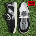 [SPECIAL OFFER] NEW CUSTOMIZED NFL07 LVR LAS VEGAS RAIDERS LOAFER SHOES