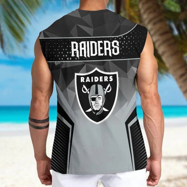 [SPECIAL OFFER] NEW CUSTOMIZED NFL07 LVR LAS VEGAS RAIDERS MEN'S GYM SHIRT