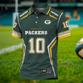 [SPECIAL OFFER] NEW CUSTOMIZED NFL08 GBP GREEN BAY PACKERS POLO SHIRT