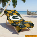 [SPECIAL OFFER] NEW CUSTOMIZED NFL08 GBP GREEN BAY PACKERS BEACH TOWEL