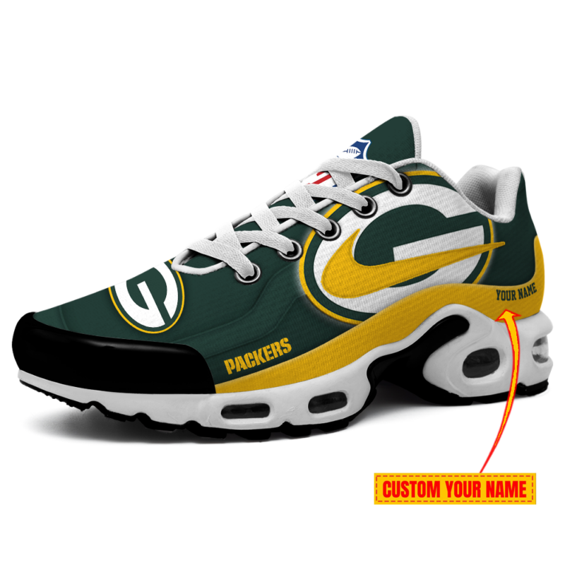 [SPECIAL OFFER] NEW CUSTOMIZED NFL08 GBP GREEN BAY PACKERS AIR MAX PLUS SNEAKERS
