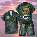 [SPECIAL OFFER] NEW CUSTOMIZED NFL08 GBP GREEN BAY PACKERS UNISEX HAWAIIAN SHIRT & SHORTS SET