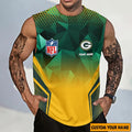[SPECIAL OFFER] NEW CUSTOMIZED NFL08 GBP GREEN BAY PACKERS MEN'S GYM SHIRT