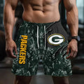[SPECIAL OFFER] NEW CUSTOMIZED NFL08 GBP GREEN BAY PACKERS SHORT PANTS