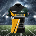 [SPECIAL OFFER] NEW CUSTOMIZED NFL08 GBP GREEN BAY PACKERS POLO SHIRT
