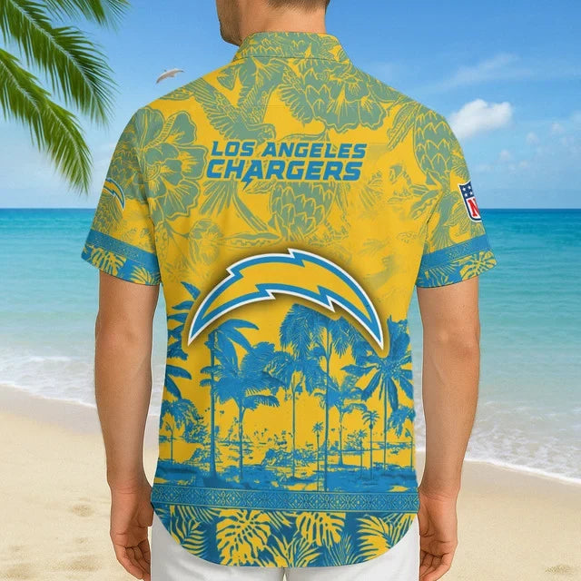 [SPECIAL OFFER] NEW CUSTOMIZED NFL09 LAC LOS ANGELES CHARGERS UNISEX HAWAIIAN SHIRT