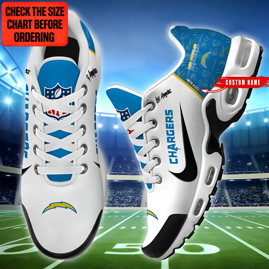 [SPECIAL OFFER] NEW CUSTOMIZED NFL09 LAC LOS ANGELES CHARGERS AIR MAX PLUS SNEAKERS