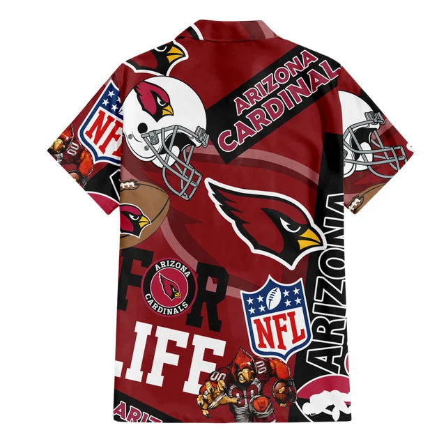 [SPECIAL OFFER] NEW CUSTOMIZED NFL20 ARC ARIZONA CARDINALS UNISEX HAWAIIAN SHIRT & SHORTS SET