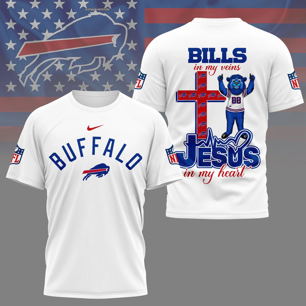 [SPECIAL OFFER] NEW CUSTOMIZED NFL03 BFB BUFFALO BILLS T-SHIRT | MULTIPLE COLORS AVAILABLE