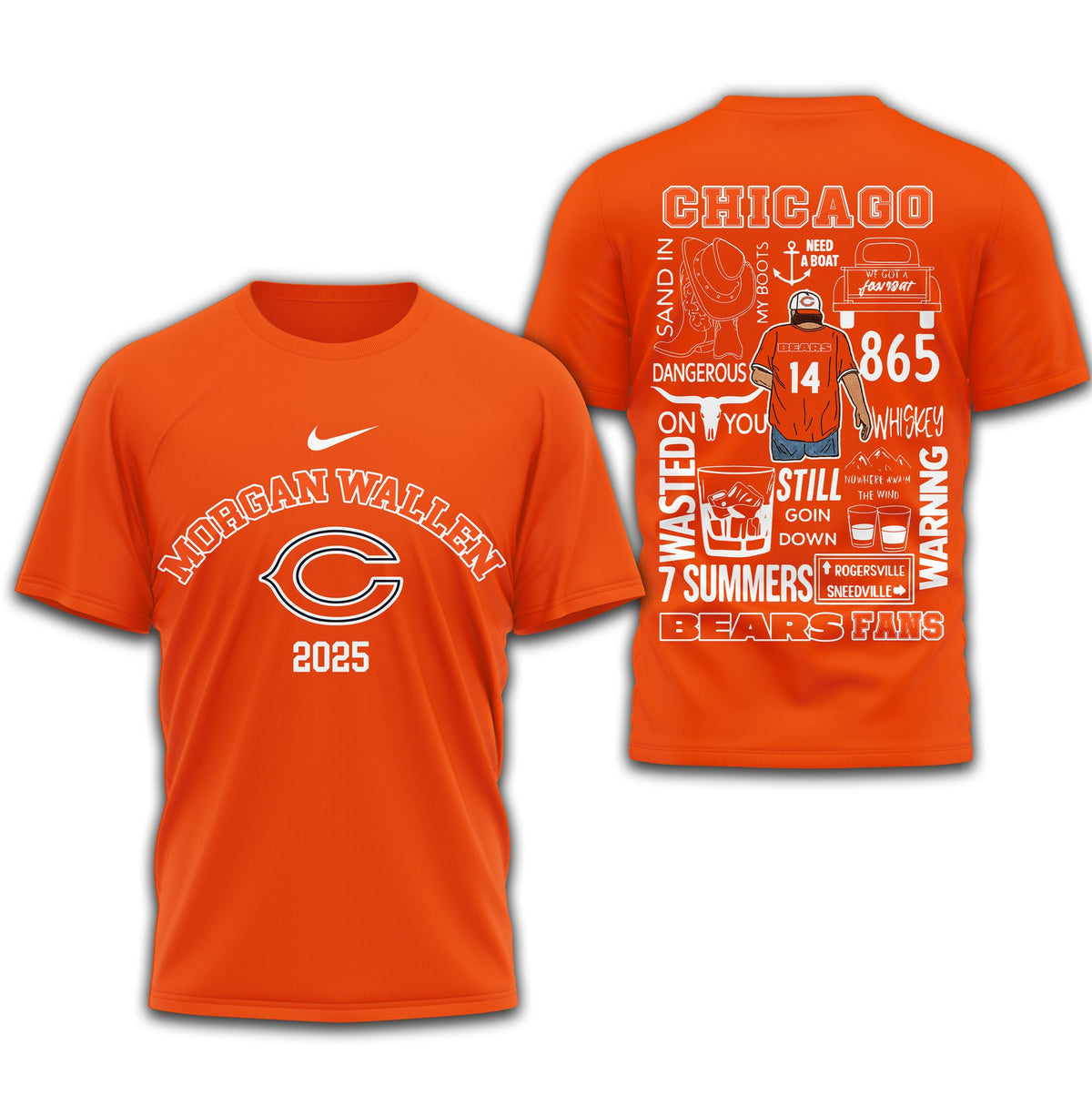 [SPECIAL OFFER] NEW CUSTOMIZED NFL26 CCB CHICAGO BEARS T-SHIRT | MULTIPLE COLORS AVAILABLE