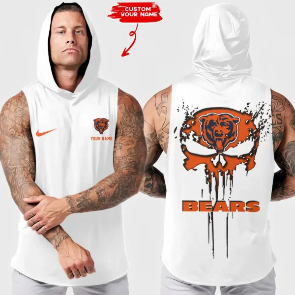 [SPECIAL OFFER] NEW CUSTOMIZED NFL26 CCB CHICAGO BEARS HOODED TANK TOP