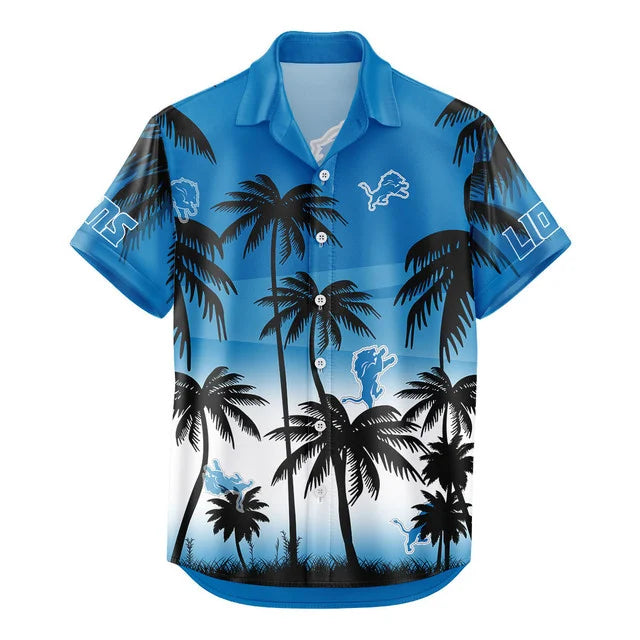[SPECIAL OFFER] NEW CUSTOMIZED NFL04 DTL DETROIT LIONS UNISEX HAWAIIAN SHIRT & SHORTS SET