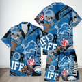 [SPECIAL OFFER] NEW CUSTOMIZED NFL04 DTL DETROIT LIONS UNISEX HAWAIIAN SHIRT & SHORTS SET