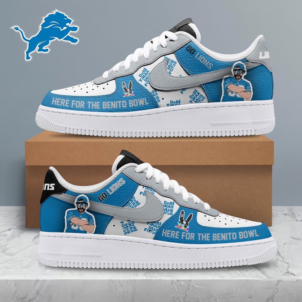 [SPECIAL OFFER] NEW CUSTOMIZED NFL04 DTL DETROIT LIONS SUPER BOWL HALFTIME SHOW AF1 SHOES