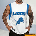 [SPECIAL OFFER] NEW CUSTOMIZED NFL04 DTL DETROIT LIONS TANKTOP & GYM SHIRT