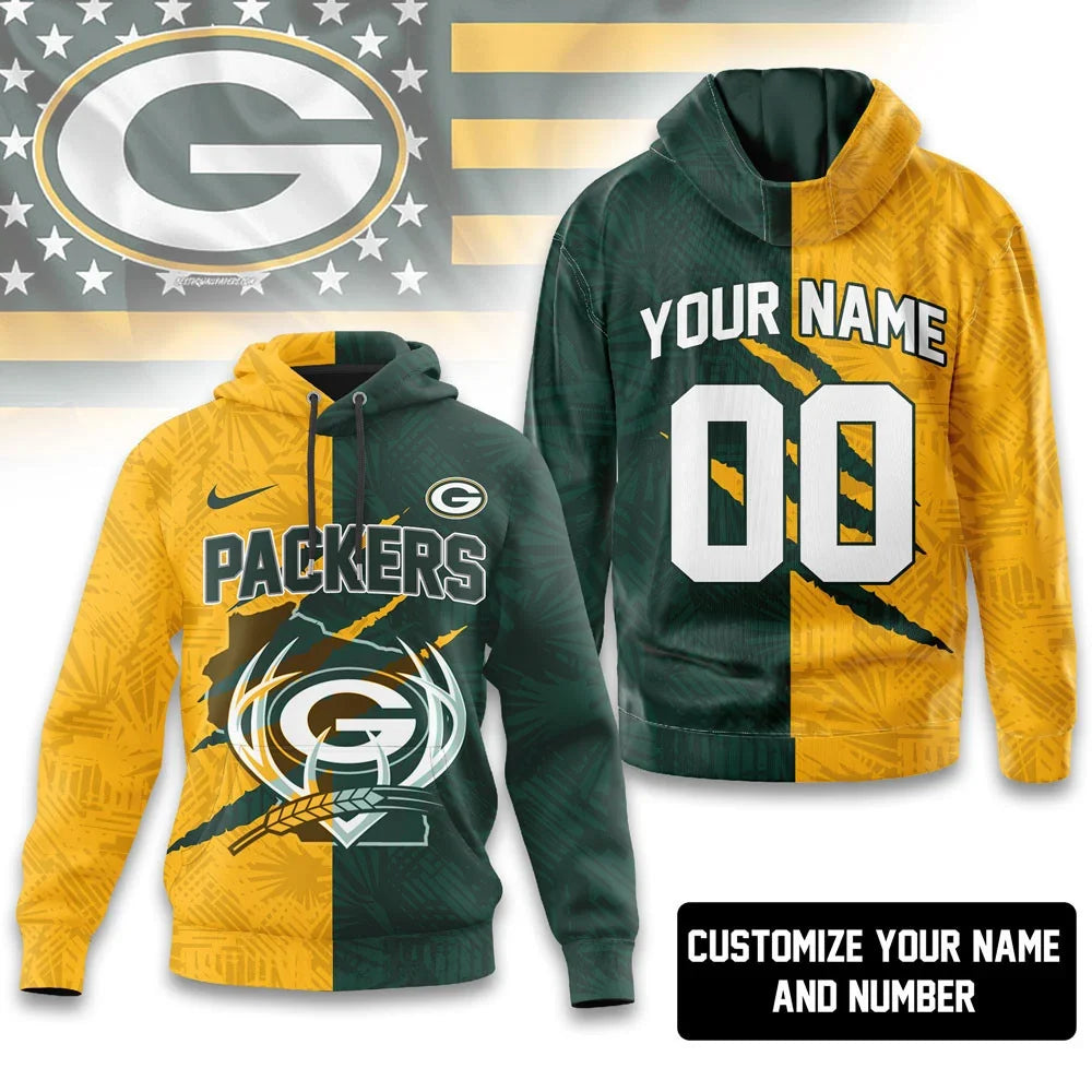 [SPECIAL OFFER] NEW CUSTOMIZED NFL08 GBP GREEN BAY PACKERS T-SHIRT, HOODIE, ZIP HOODIE