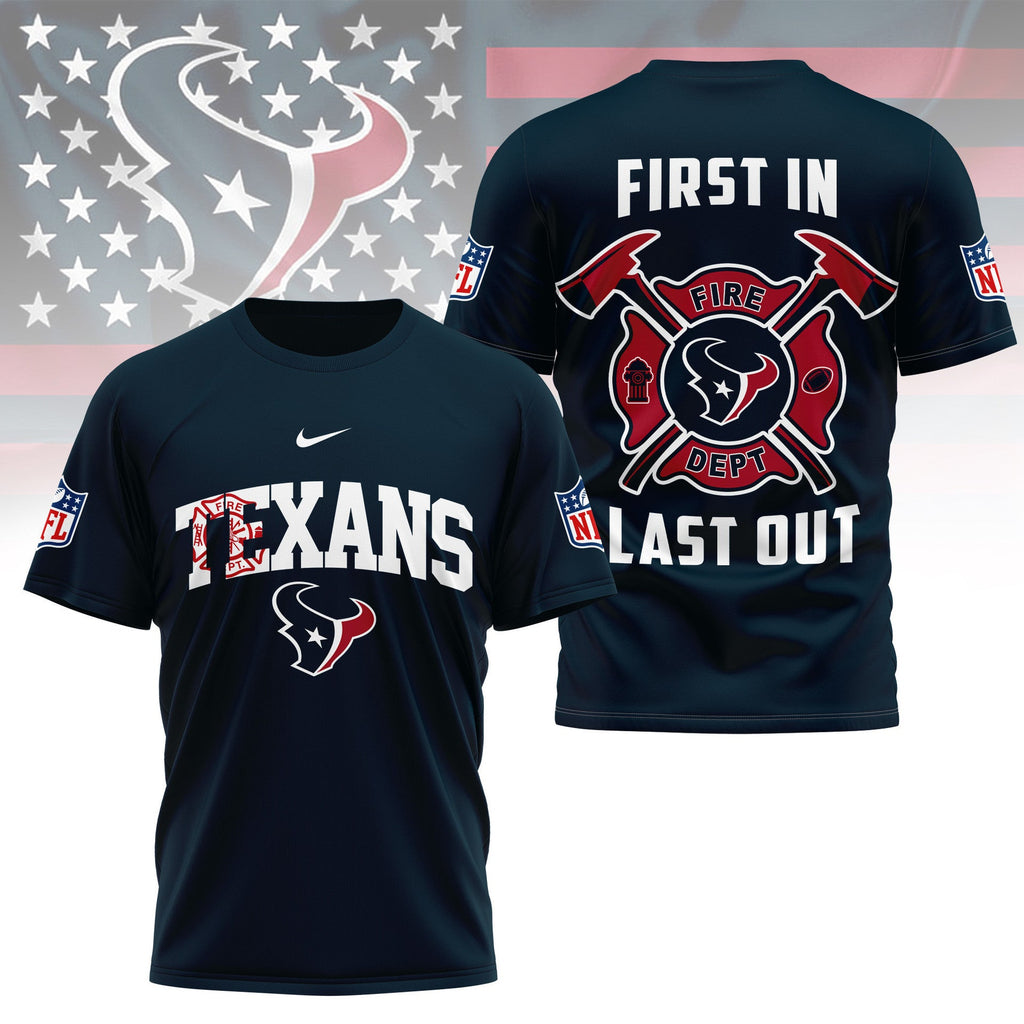 [SPECIAL OFFER] NEW CUSTOMIZED NFL15 HTT HOUSTON TEXANS T-SHIRT | MULTIPLE COLORS AVAILABLE