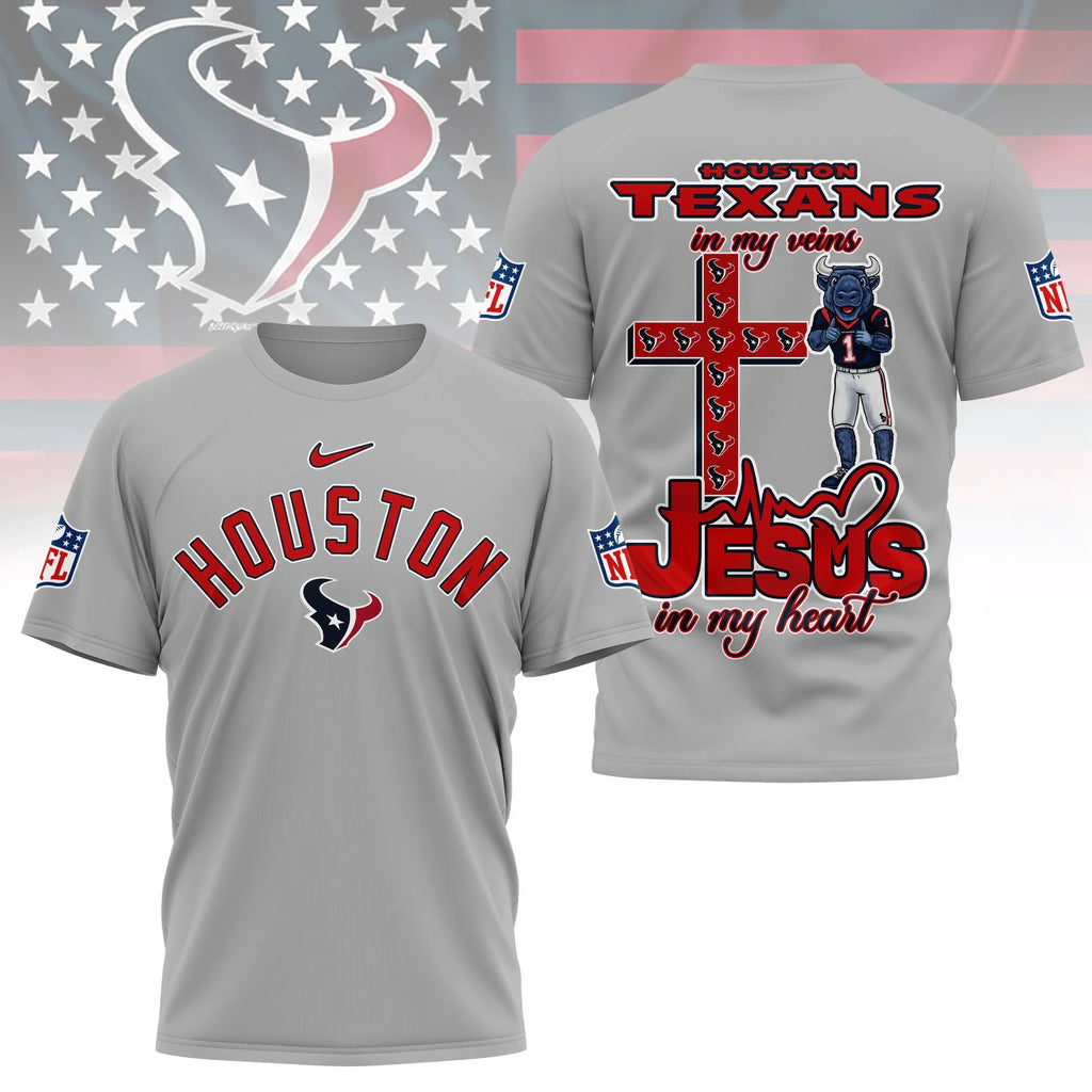 [SPECIAL OFFER] NEW CUSTOMIZED NFL15 HTT HOUSTON TEXANS T-SHIRT | MULTIPLE COLORS AVAILABLE