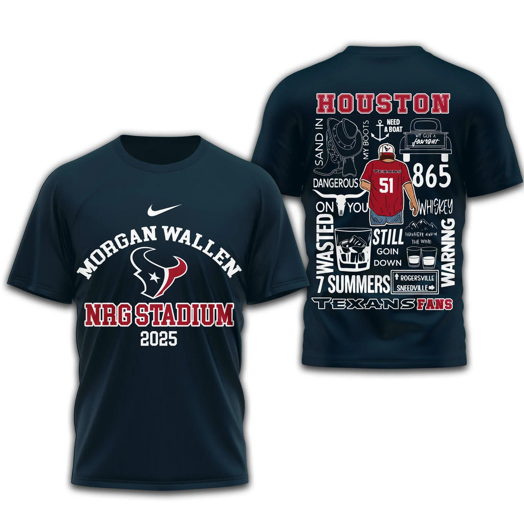 [SPECIAL OFFER] NEW CUSTOMIZED NFL15 HTT HOUSTON TEXANS T-SHIRT | MULTIPLE COLORS AVAILABLE