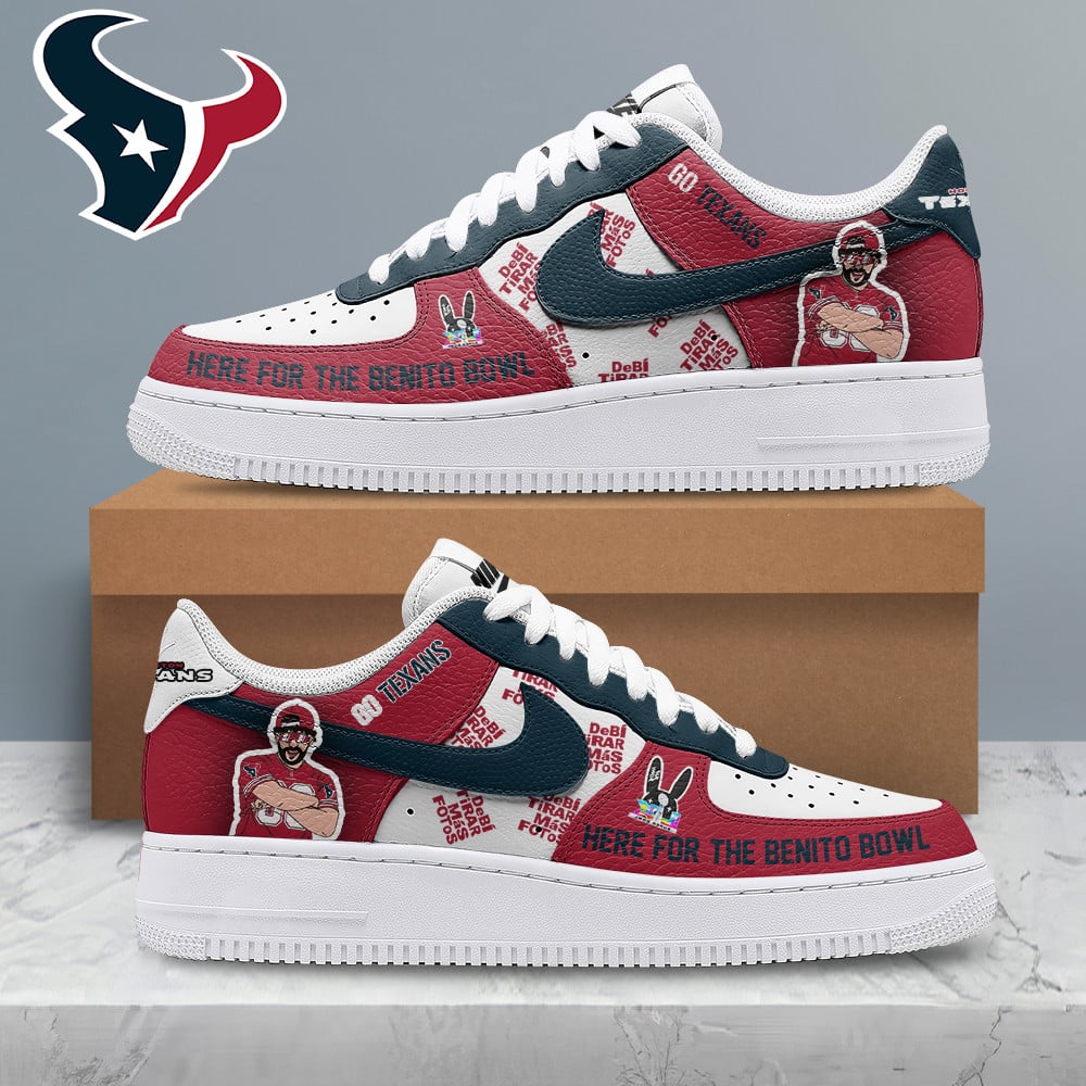[SPECIAL OFFER] NEW CUSTOMIZED NFL15 HTT HOUSTON TEXANS SUPER BOWL HALFTIME SHOW AF1 SHOES